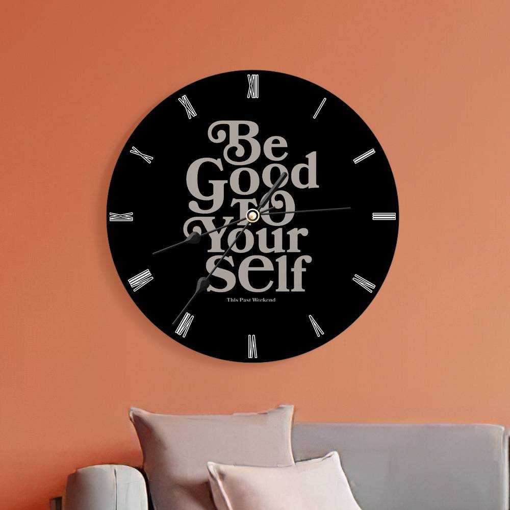 Theo Von Round Wall Clock Home Decor Wall Clock Gifts for Theo Von Fans Be Good To Yourself Wall Clock
