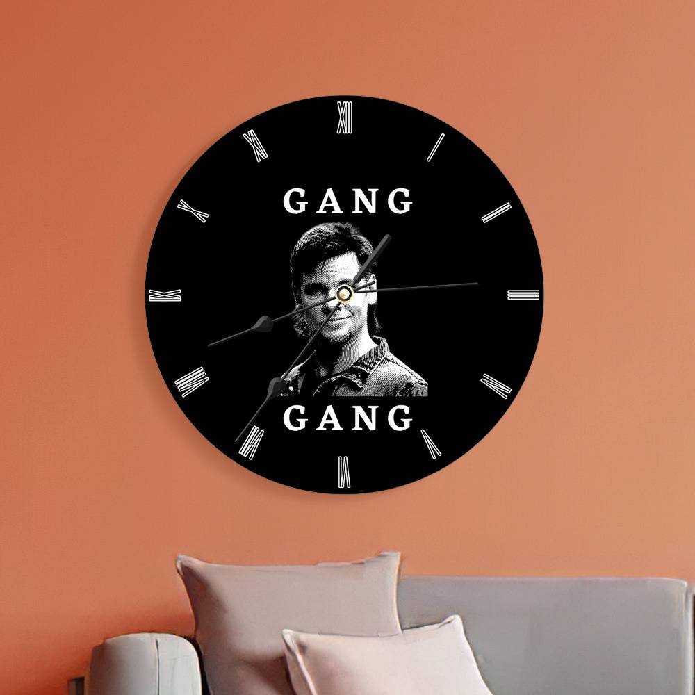 Theo Von Round Wall Clock Home Decor Wall Clock Gifts for Theo Von Fans Gang Gang Wall Clock