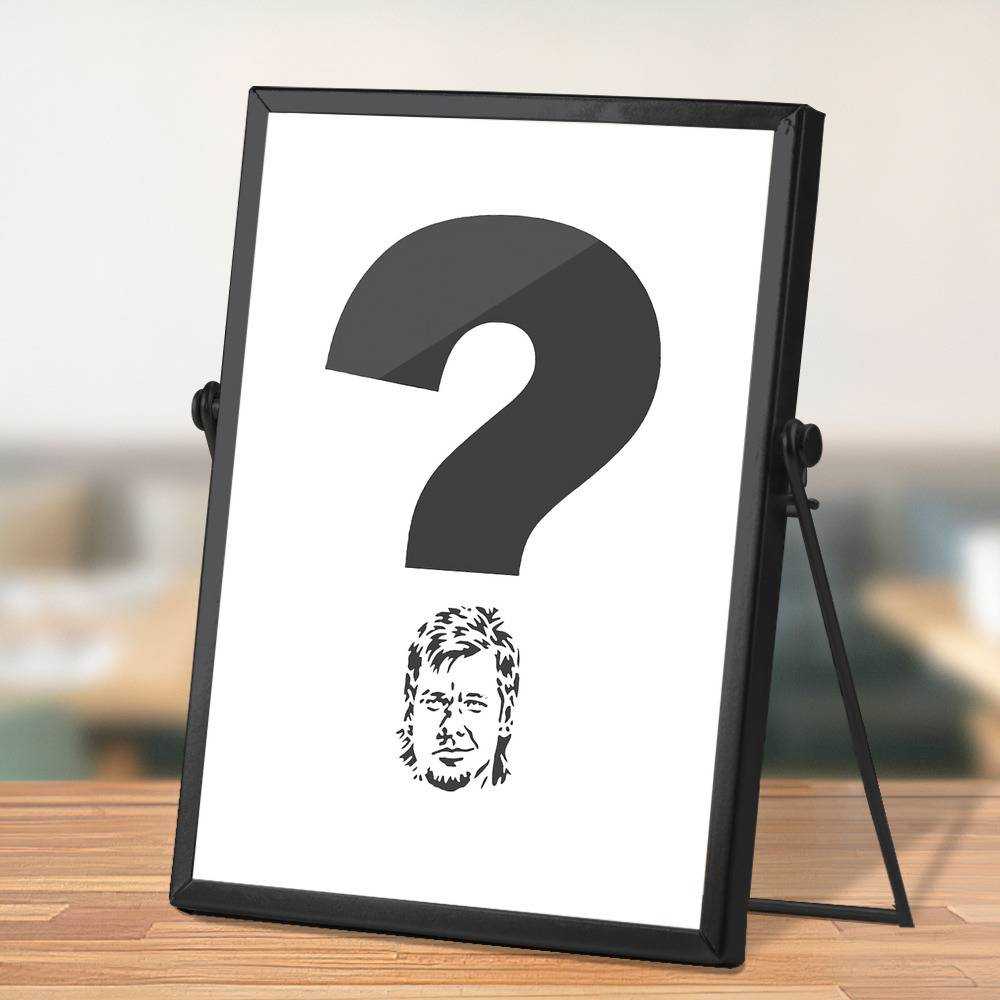 Theo Von Plaque Classic Celebrity Plaque MYSTERY by Theo Von Plaque with Black Frame