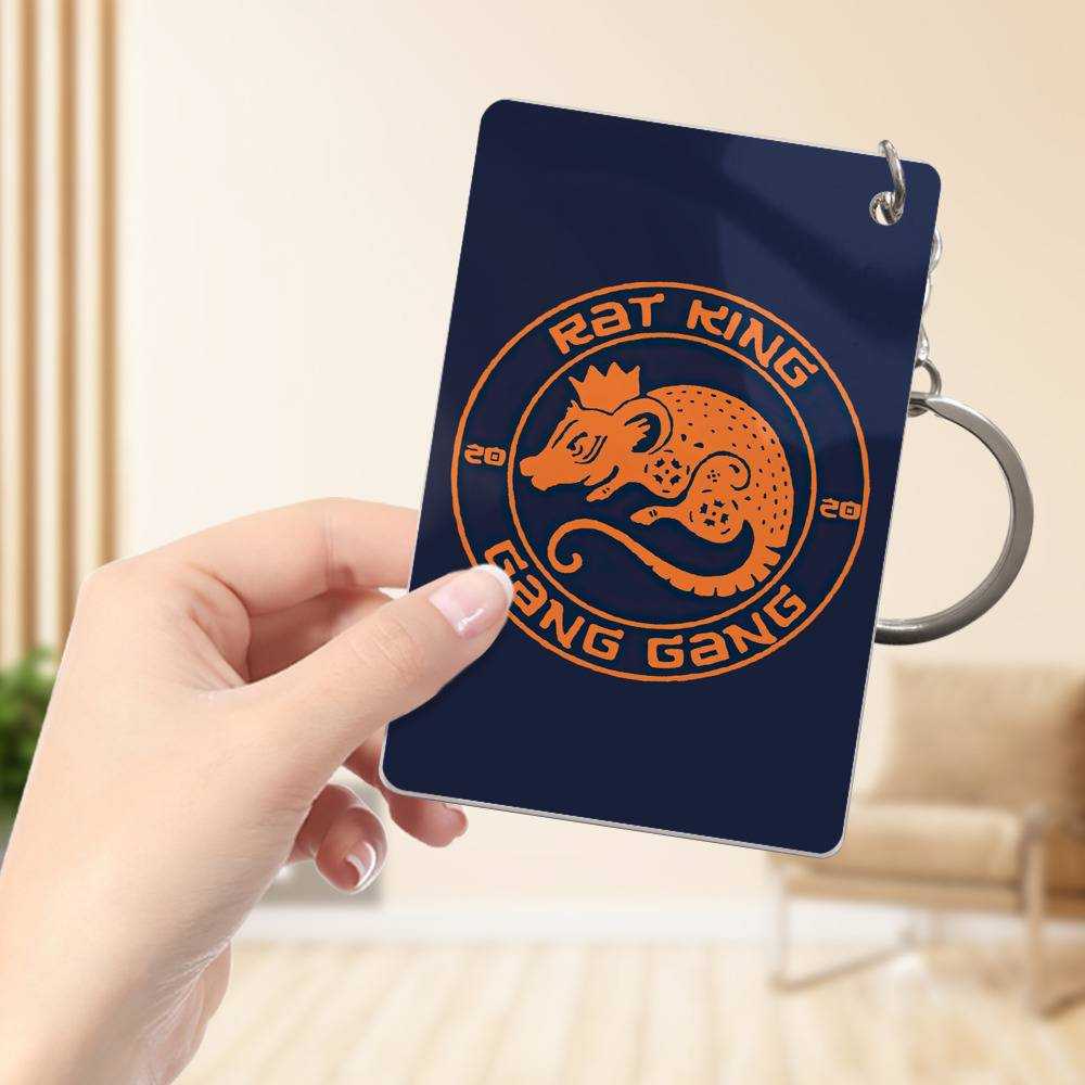 Theo Von Keychain Classic Celebrity Keychain Year Of The Rat King by Theo Von Keychain