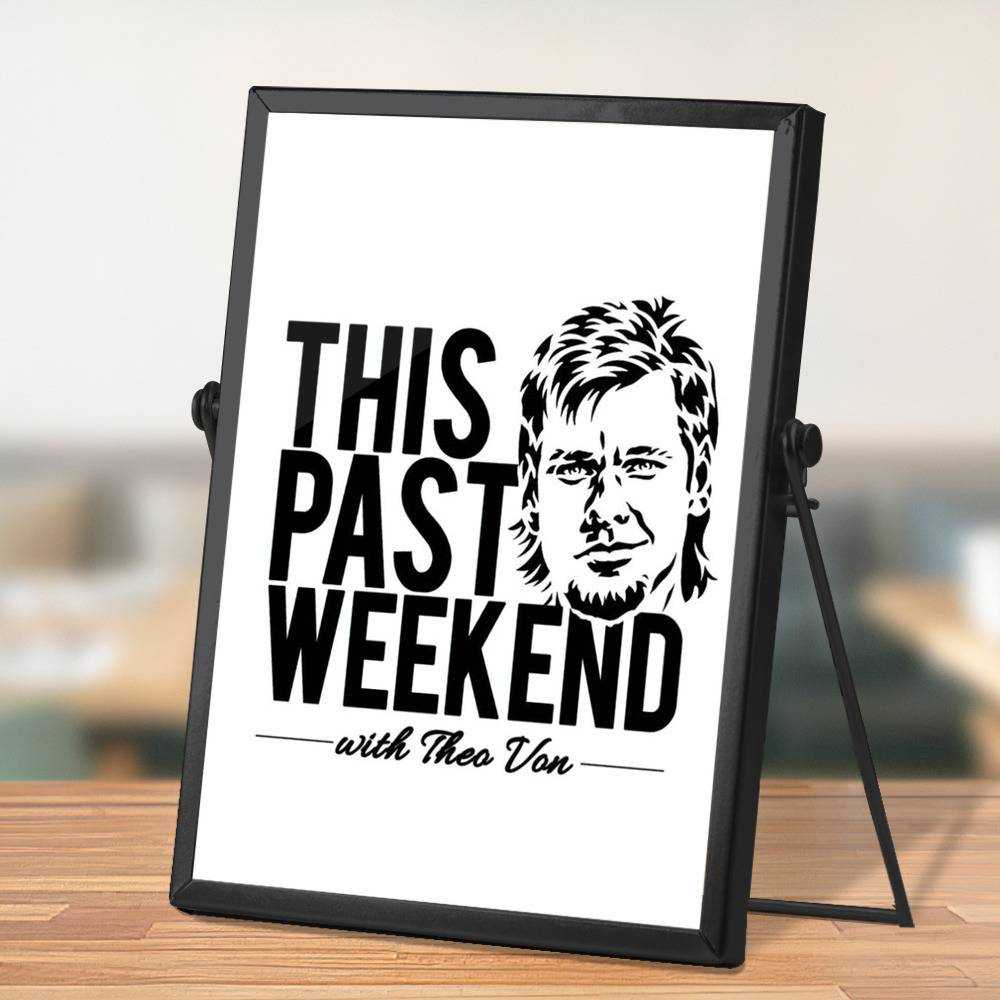 Theo Von Plaque Classic Celebrity Plaque This Past Weekend by Theo Von Plaque with Black Frame