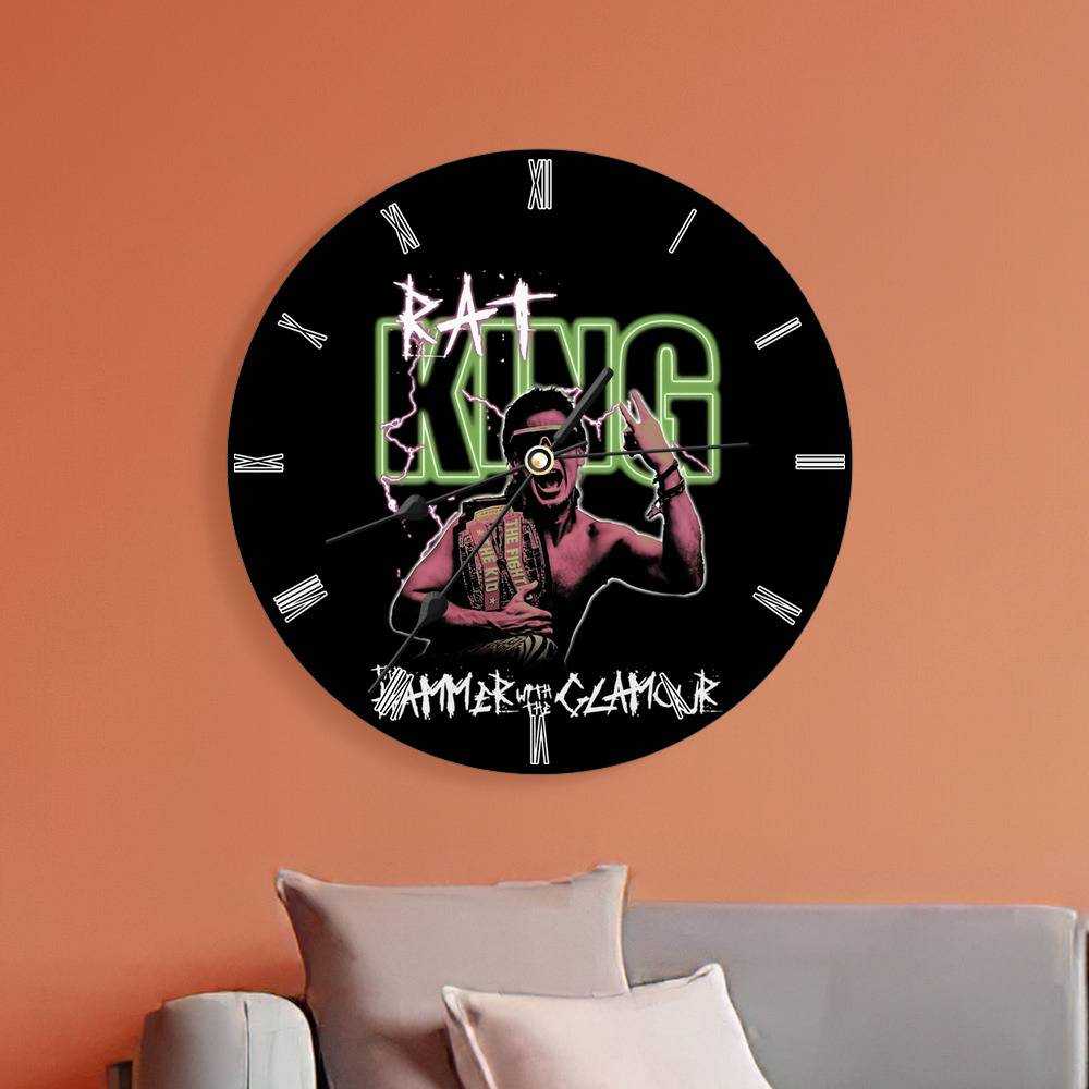 Theo Von Round Wall Clock Home Decor Wall Clock Gifts for Theo Von Fans Hammer With The Clamour Wall Clock