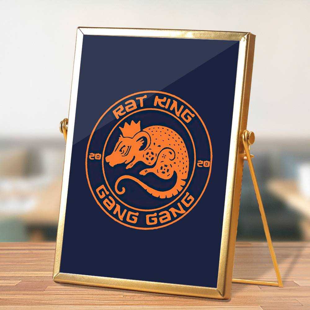 Theo Von Plaque Classic Celebrity Plaque Year Of The Rat King by Theo Von Plaque with Golden Frame