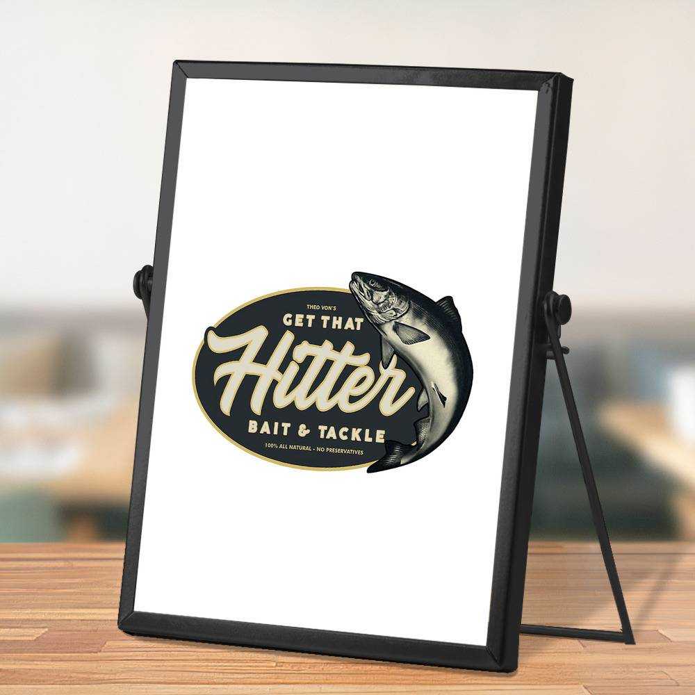 Theo Von Plaque Classic Celebrity Plaque Hitter by Theo Von Plaque with Black Frame