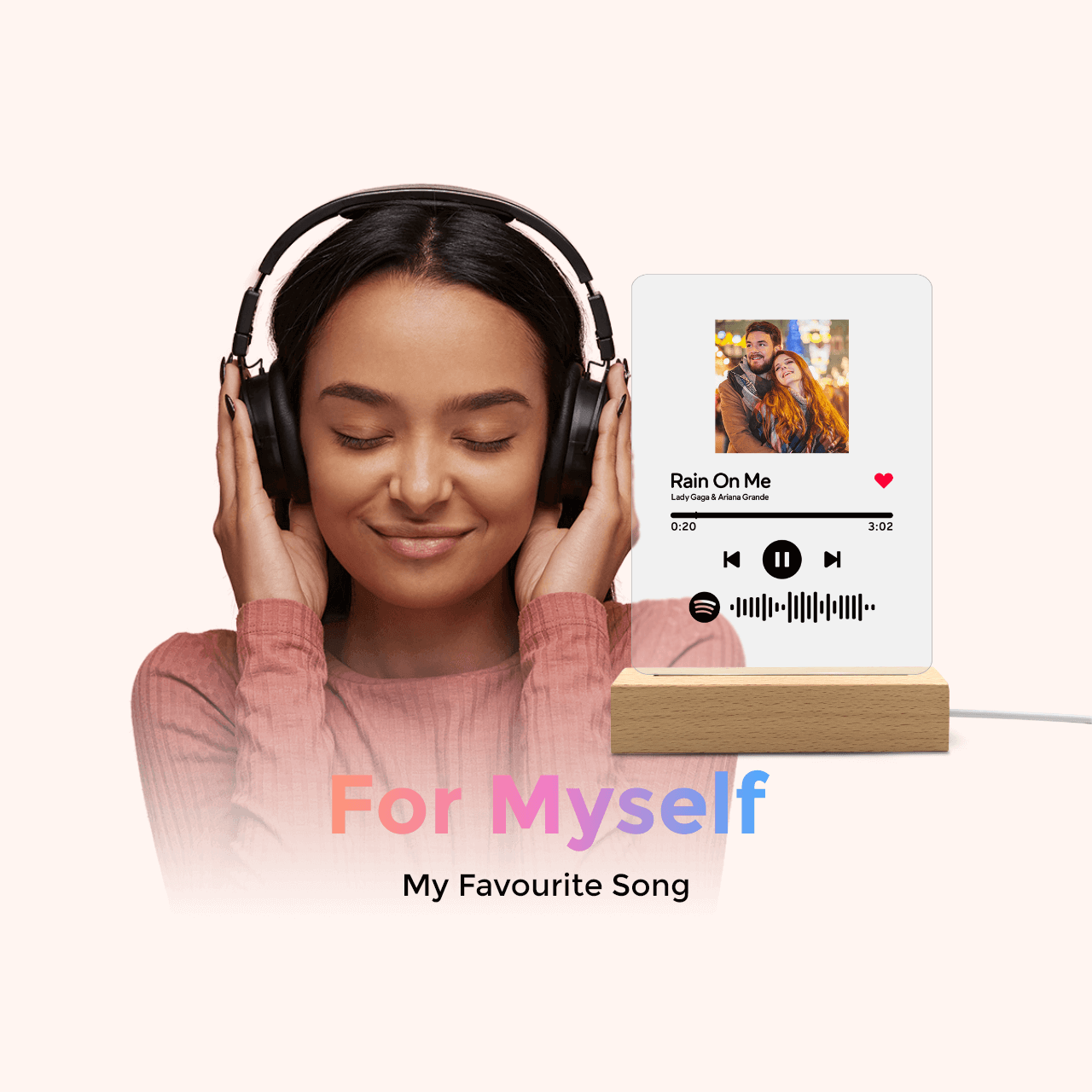 Custom Spotify Plaque Scannable Music PlaquePersonalized Spotify Gift