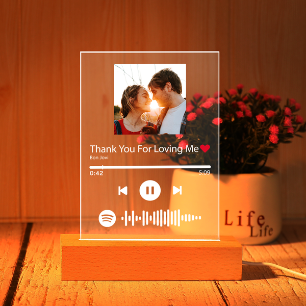 Spotify Custom Photo Scannable Music Plaque - myspotifyplaque