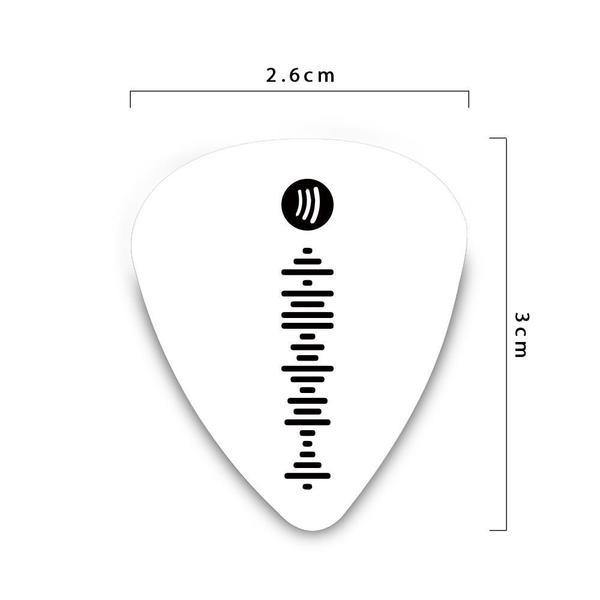 Custom Scannable Spotify Code Guitar Pick 12Pcs Engraved Personalized
