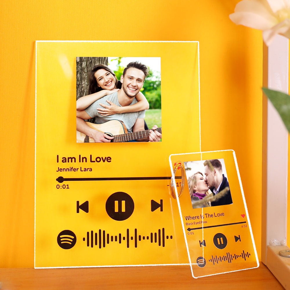 Spotify Glass Custom Scannable Spotify Keychain Spotify Code Music