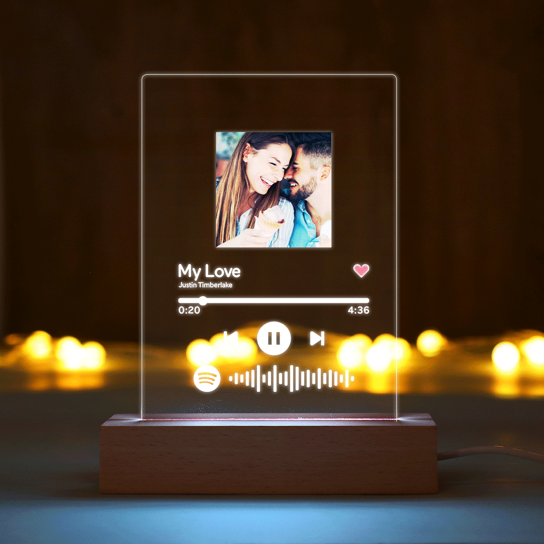 Spotify Custom Photo Scannable Music Plaque - myspotifyplaque