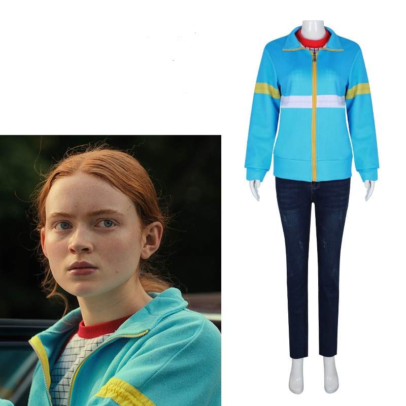 Brilliant Stranger Things Print Cropped COS Costume Eddie Munson