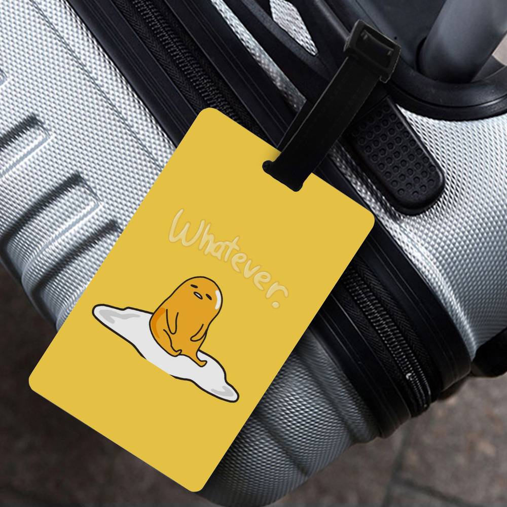 Gudetama luggage sales tag