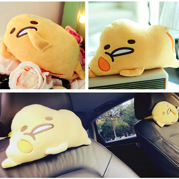 Cartoon Car Neck Pillow Car Headrest Pillow Soft Car Seat Pillow