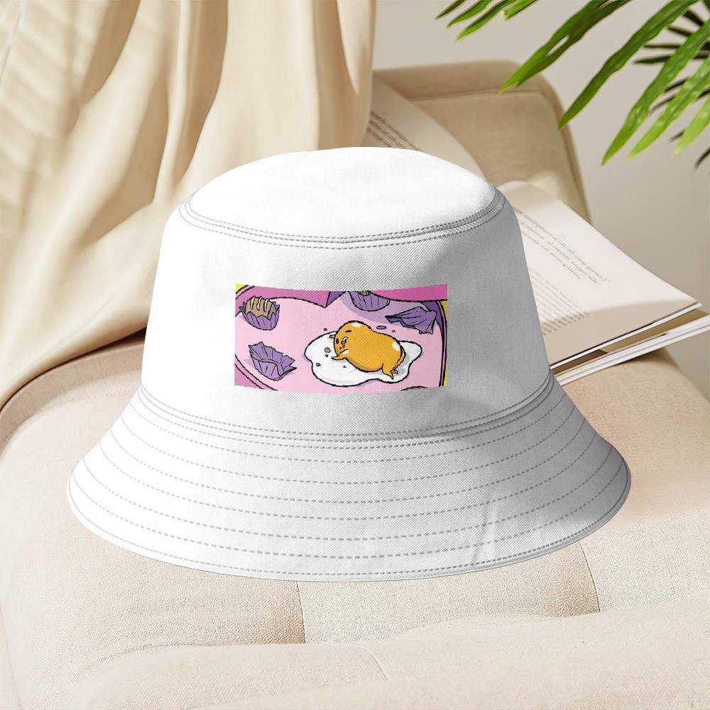 Gudetama Bucket Hat Unisex Fisherman Hat Gifts for Gudetama Fans