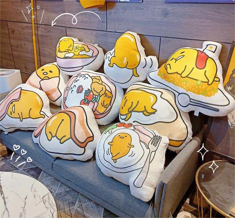 Cartoon Gudetama Seat Cushion - Kawaii Fashion Shop  Cute Asian Japanese  Harajuku Cute Kawaii Fashion Clothing