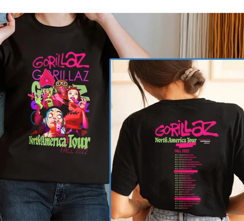 Gorillaz Announce 'The Getaway' Tour 2023 Unisex T-Shirt