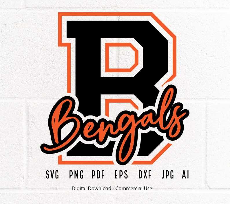 Bengals Logo Svg, Bengals Mascot Svg#3