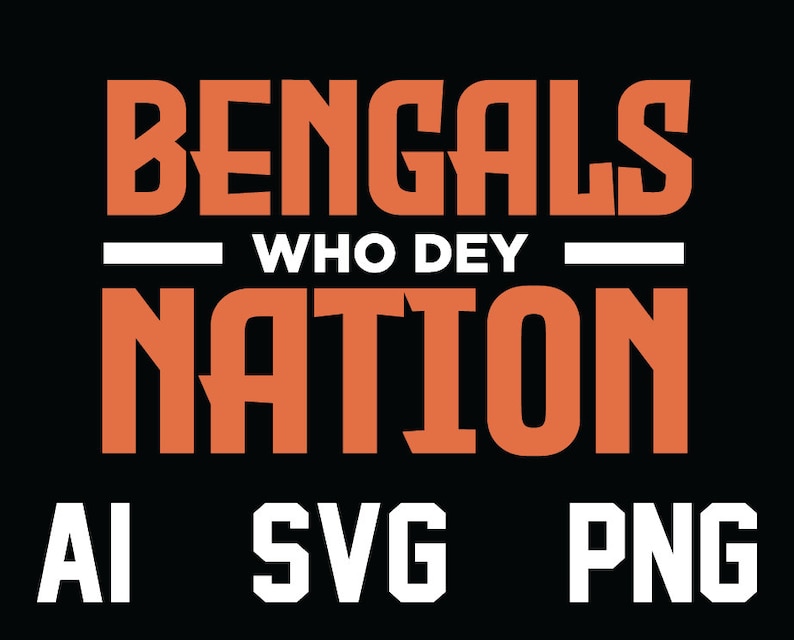 Bengals Logo Svg, Bengals Nation Svg