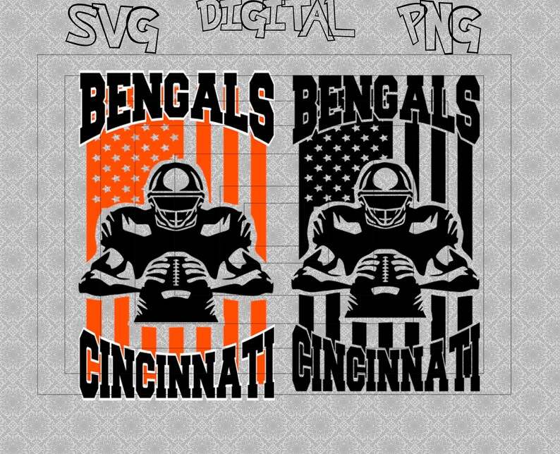 Bengals Logo Svg, Bengals Football Svg File#1