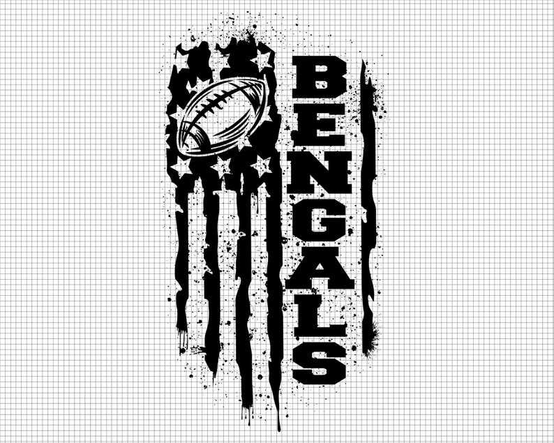 Bengals Logo Svg, Game Day Svg USA Flag Svg#9