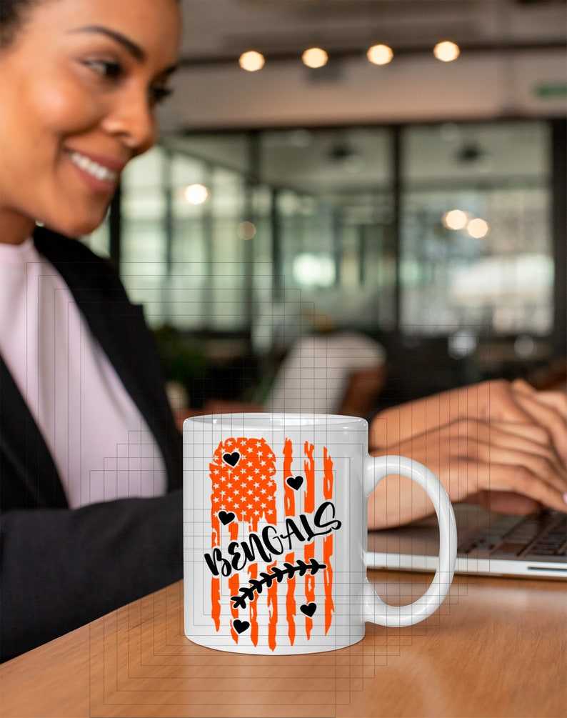 Bengals Logo Svg, Bengals Football Heart Svg#4