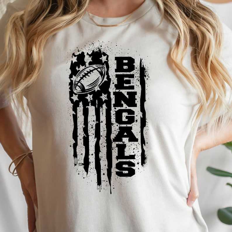 Bengals Logo Svg, Game Day Svg USA Flag Svg#5