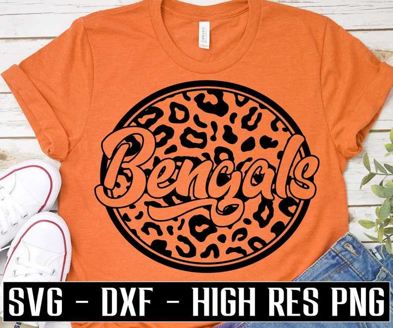 Bengals Svg, Retro Bengals Football Shirt Svg#1