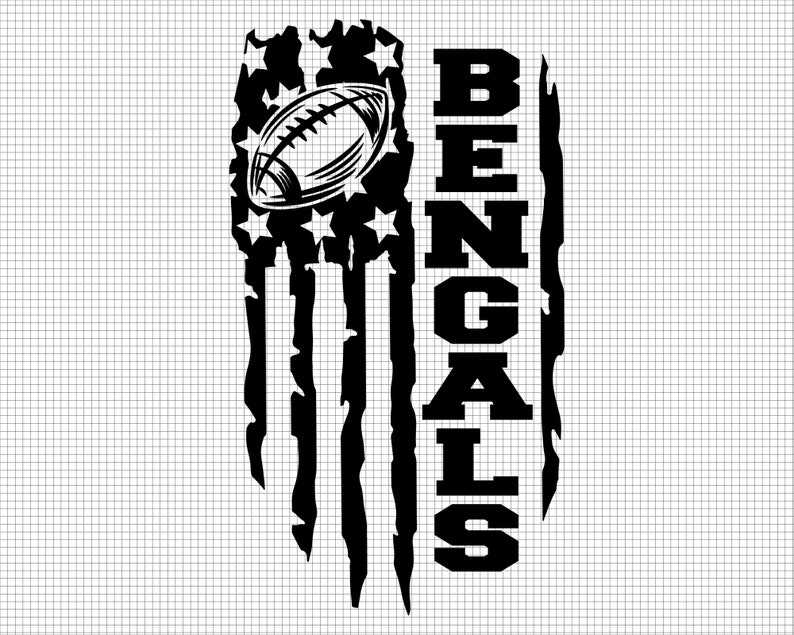 Bengals Logo Svg, Game Day Svg USA Flag Svg#10