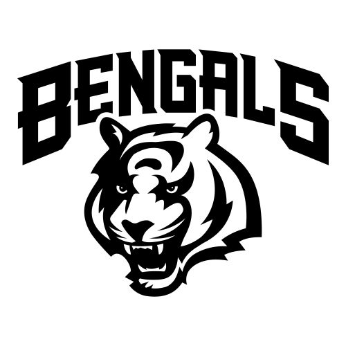 Bengals Svg Free, Cincinnati Bengals Black And White Svg