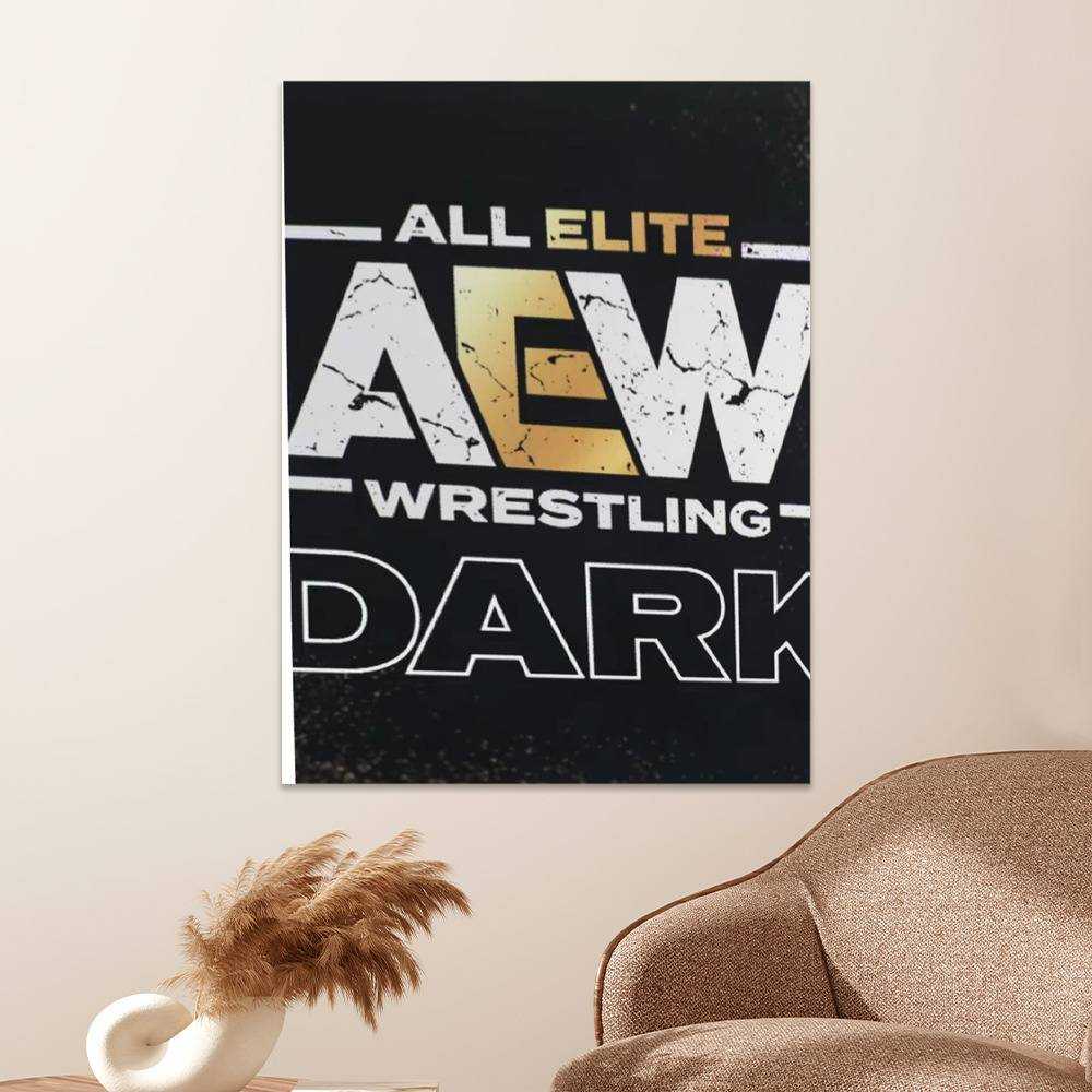 2023 AEW Double or Nothing Poster Canvas 16x20 - Upper Deck