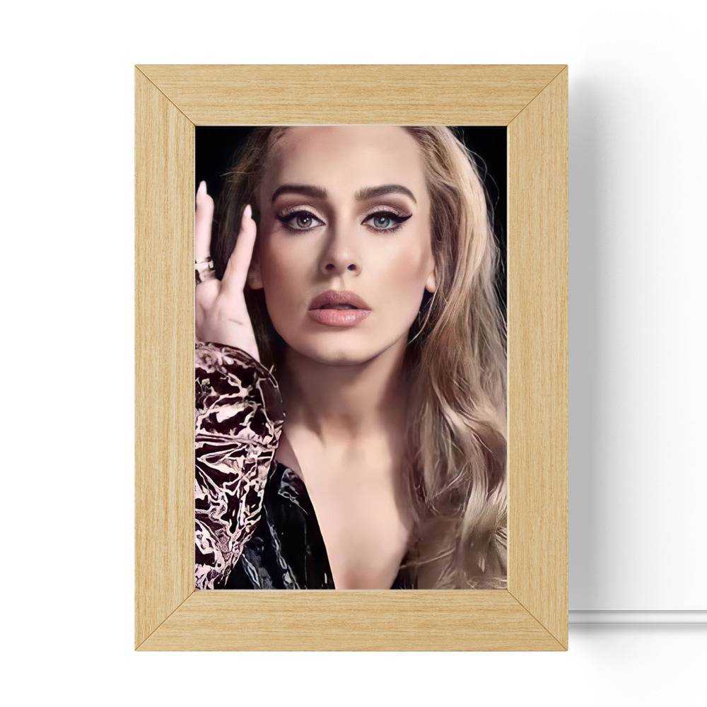 Adele Lamp Classic Celebrity Lamp with Wooden Frame 