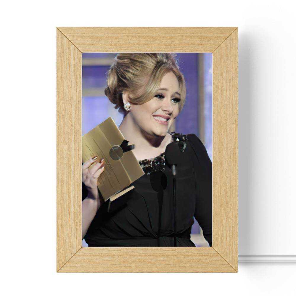 Adele Lamp Classic Celebrity Lamp with Wooden Frame 