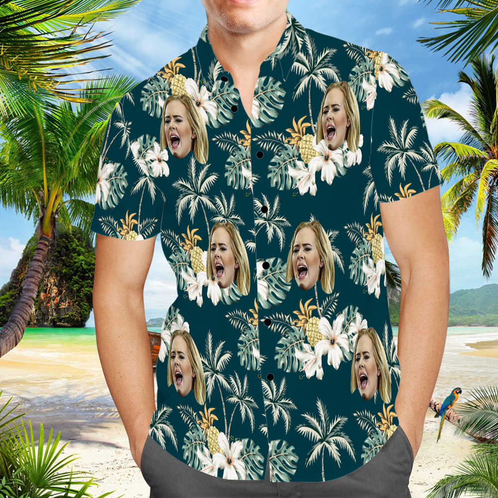 Adele Hawaiian Shirt Floral Pattern Hawaiian Shirt