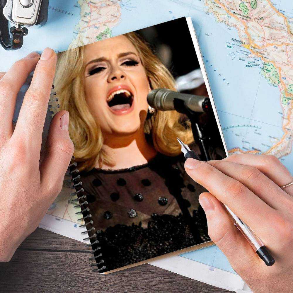 Adele Spiral Bound Notebook Journal Diary Gift for Fans