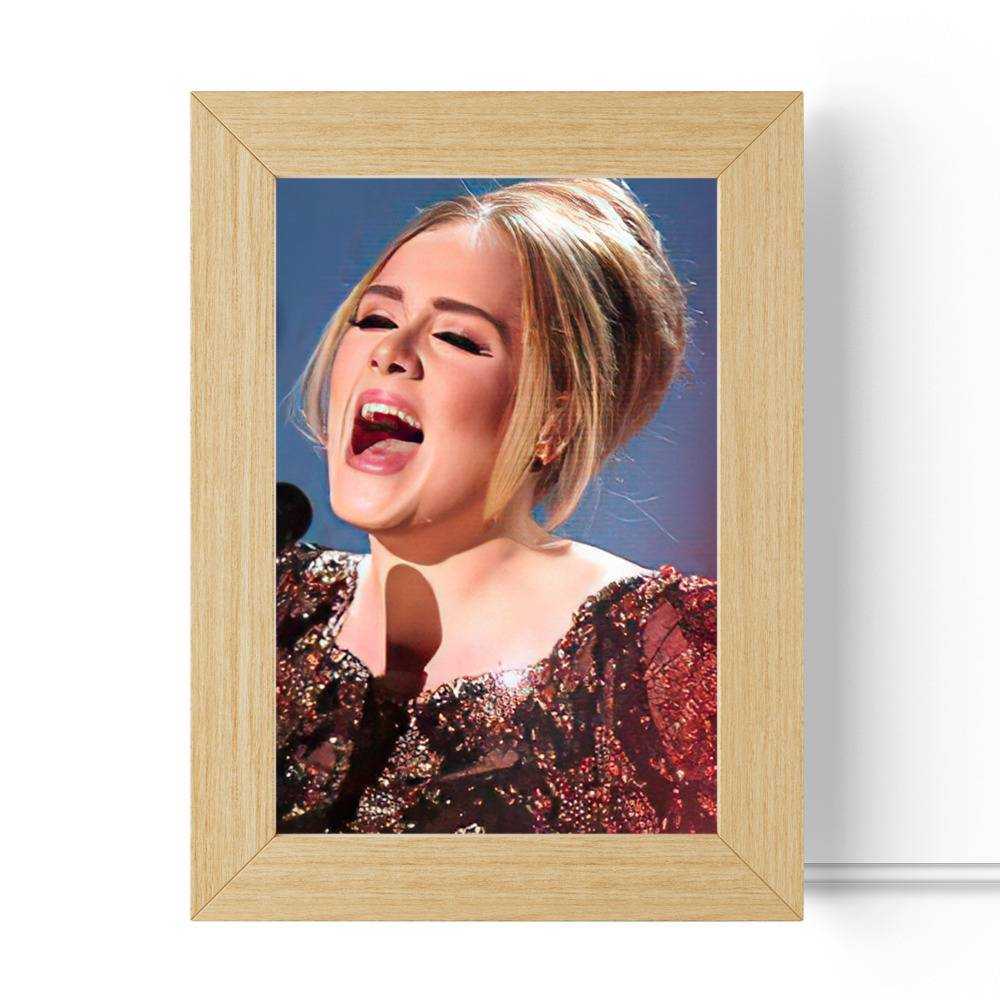 Adele Lamp Classic Celebrity Lamp with Wooden Frame 