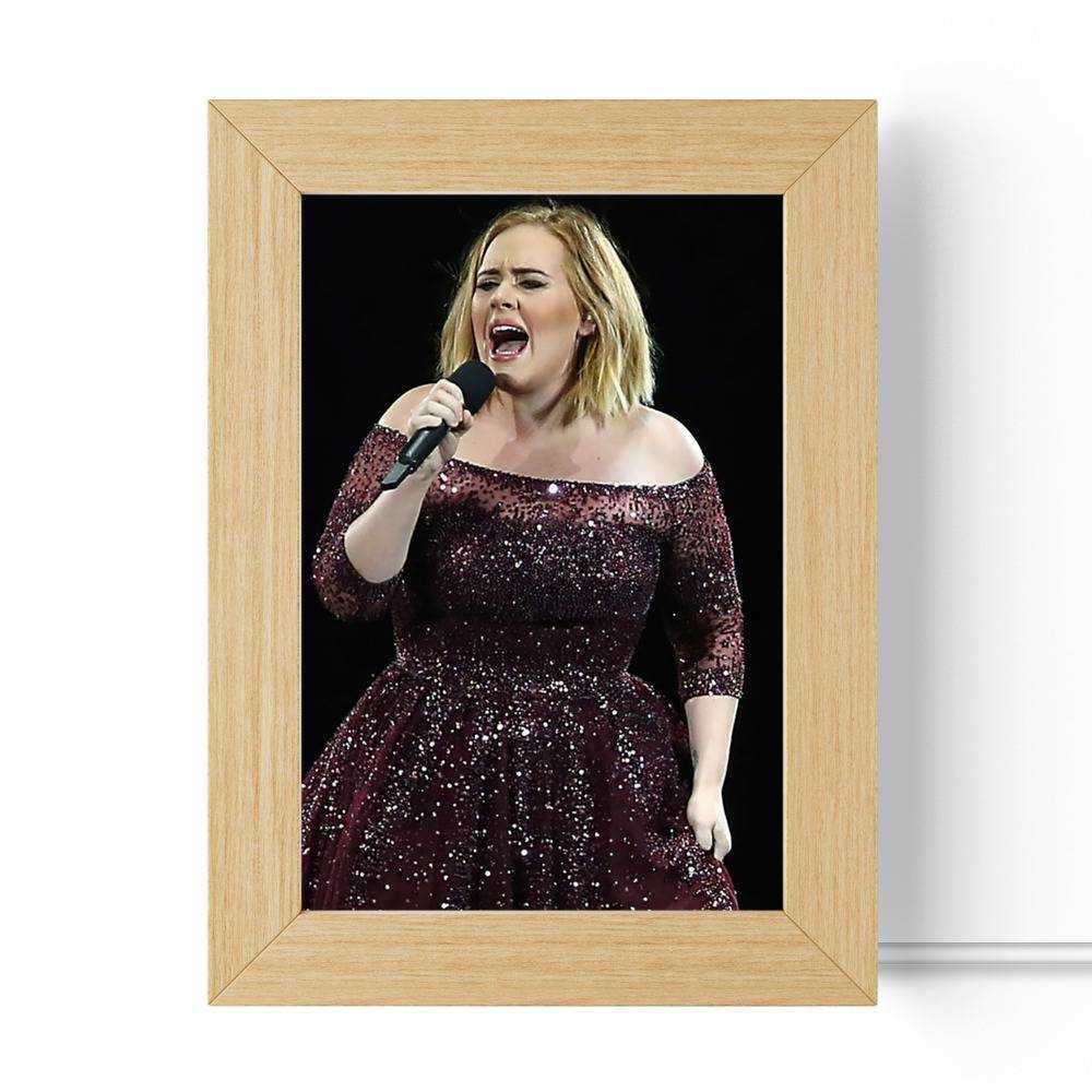 Adele Lamp Classic Celebrity Lamp with Wooden Frame 