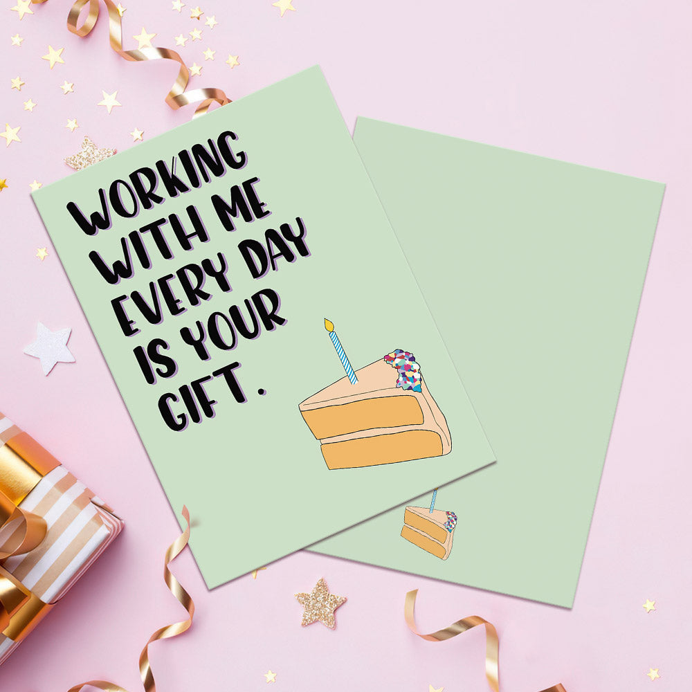 Funny Work Mate Birthday Card Boss Birthday Card for Birthday Gifts ...