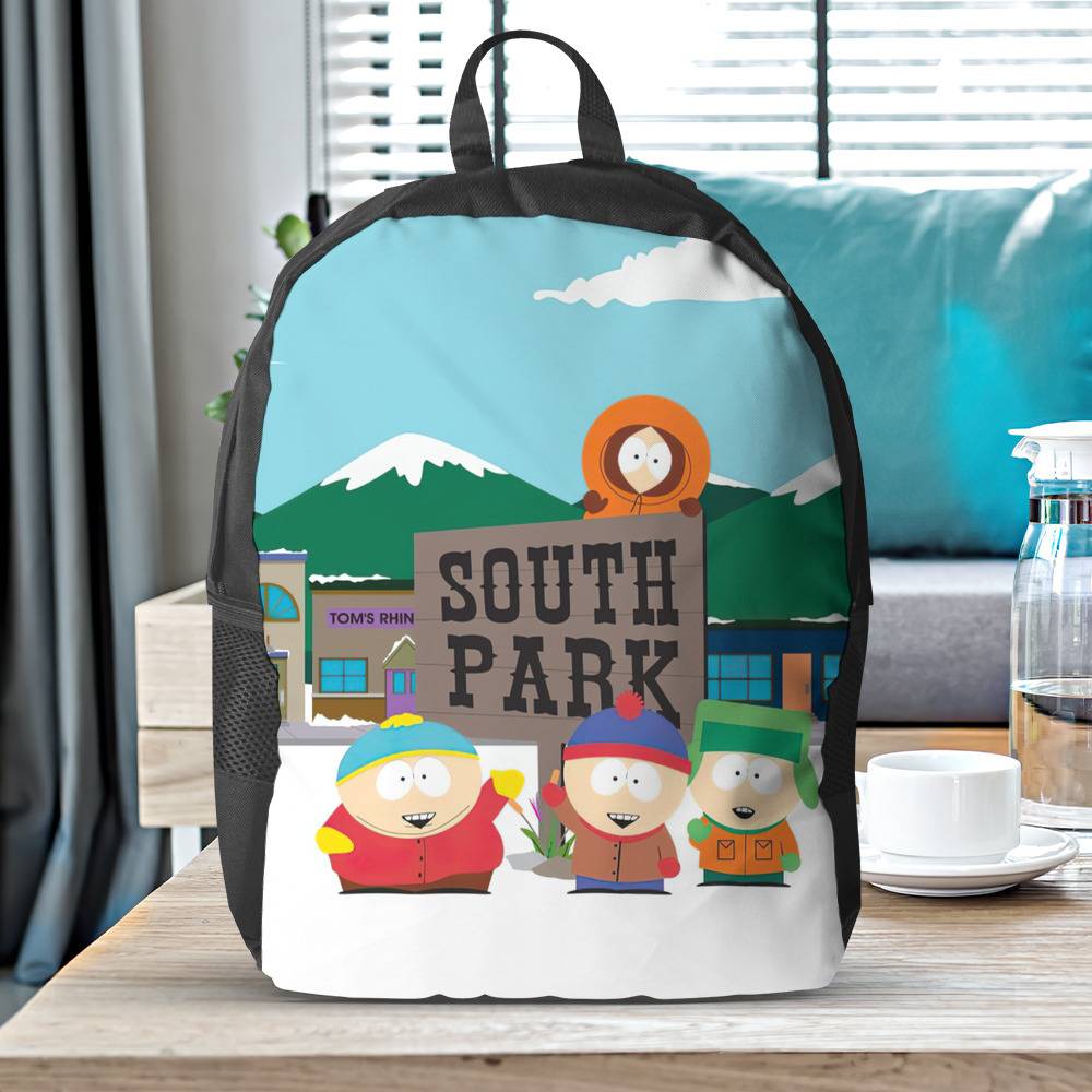 South Park, school bag, Park South Kenny cartoon surrounding backpack  backpack male and female students travel bag | Wish