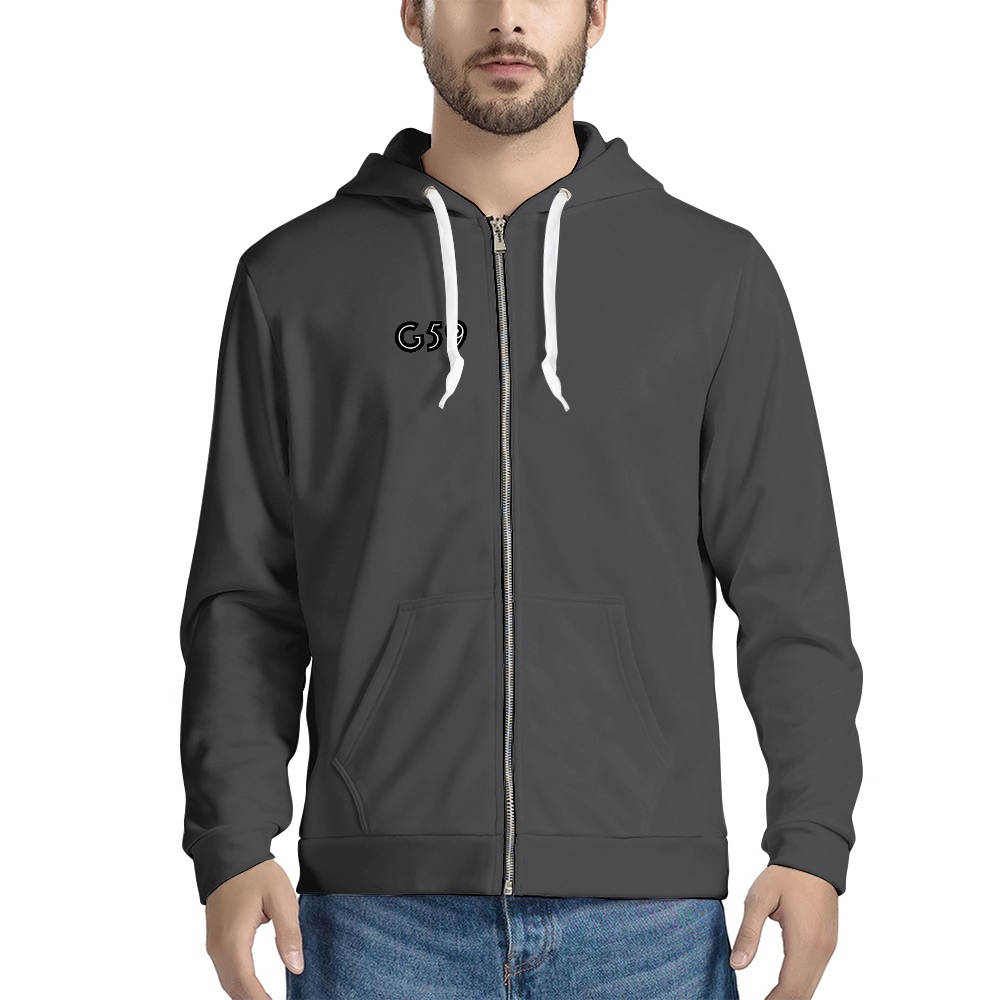 Grey 5 Nine Zipped Hoodie