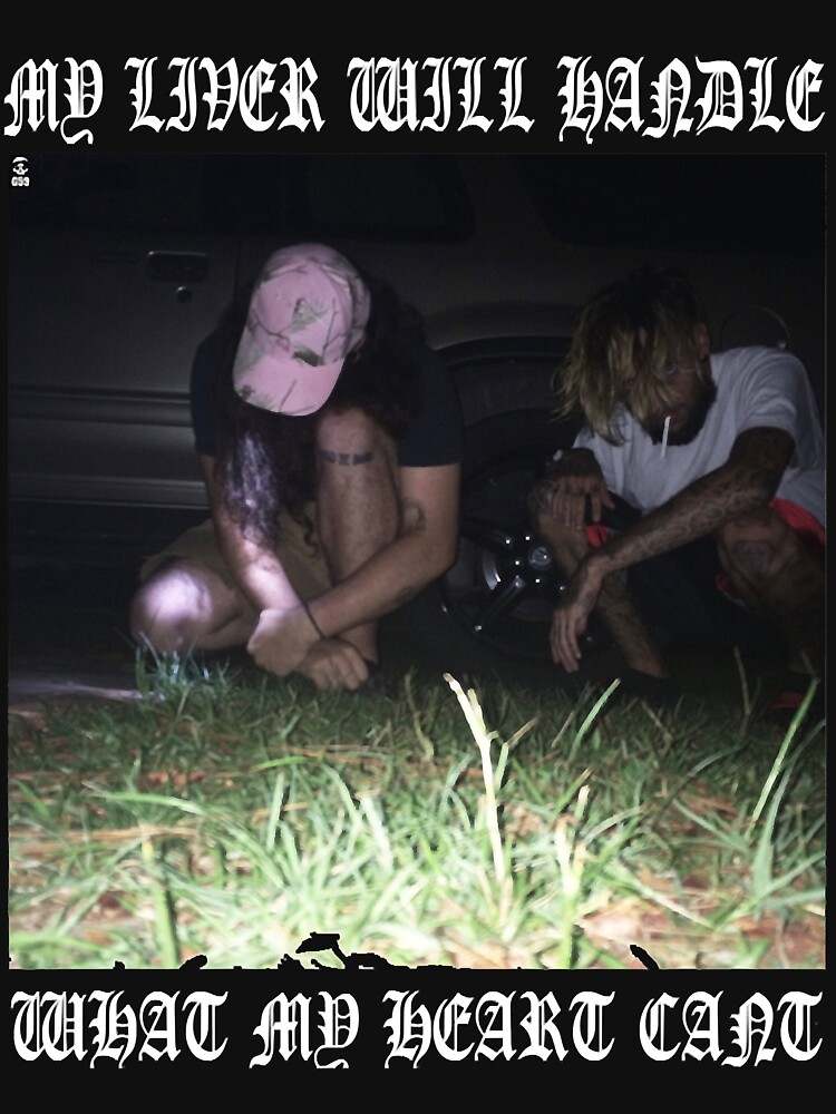 $uicideboy$ MY LIVER WILL HANDLE WHAT MY HEART CANT (white) Classic Zipped Hoodie