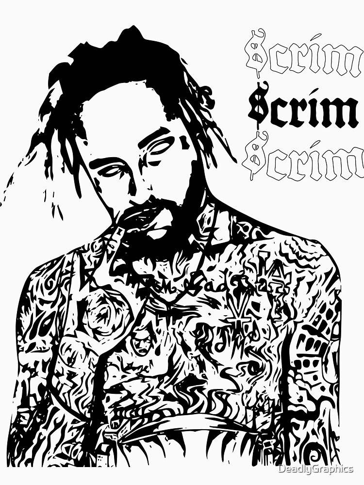 Scrim $crim $uicideChrist SuicideboyS $uicideboy$ Art Outlines Demons Pullover Hoodie