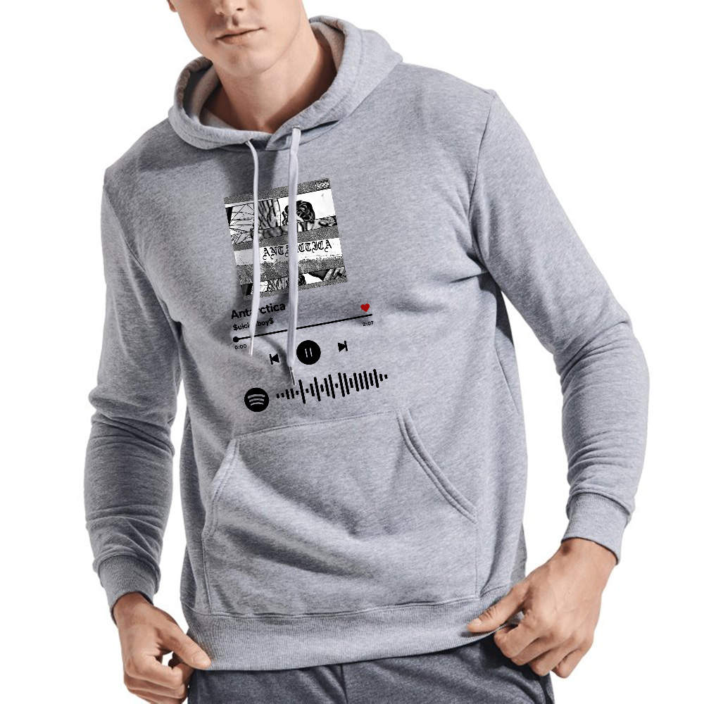 The Suicideboys Antarctica Scannable Spotify Code Hoodie to Keep You Warm In Every Cold Day.