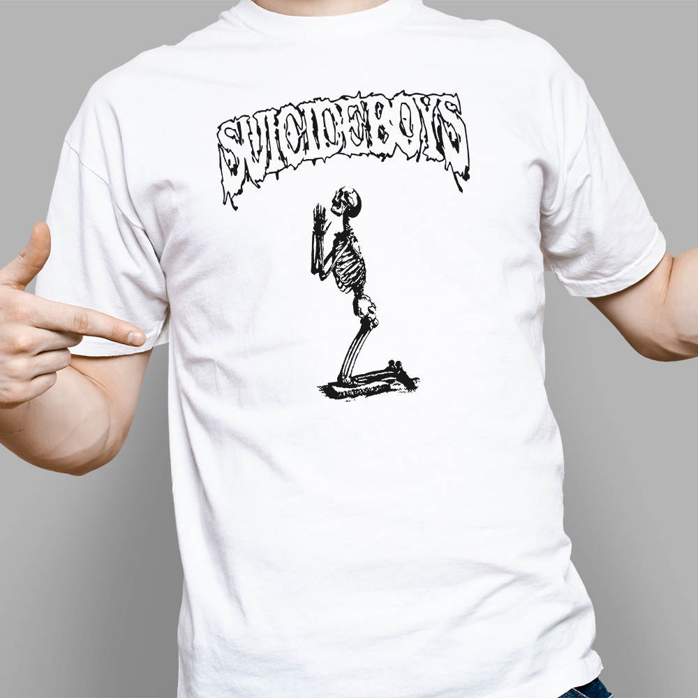 Download Vintage 90s Suicideboys Skeleton Tee Shirt Skeleton Shirt Shirts 100% Cotton Designs For Your Craft Projects