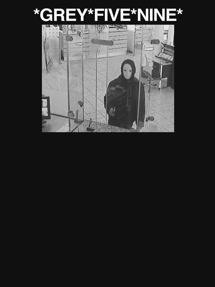 SUICDEBOYS / $UICIDEBOY$ GREY FIVE NINE G59 ROBBER TEE Zipped Hoodie