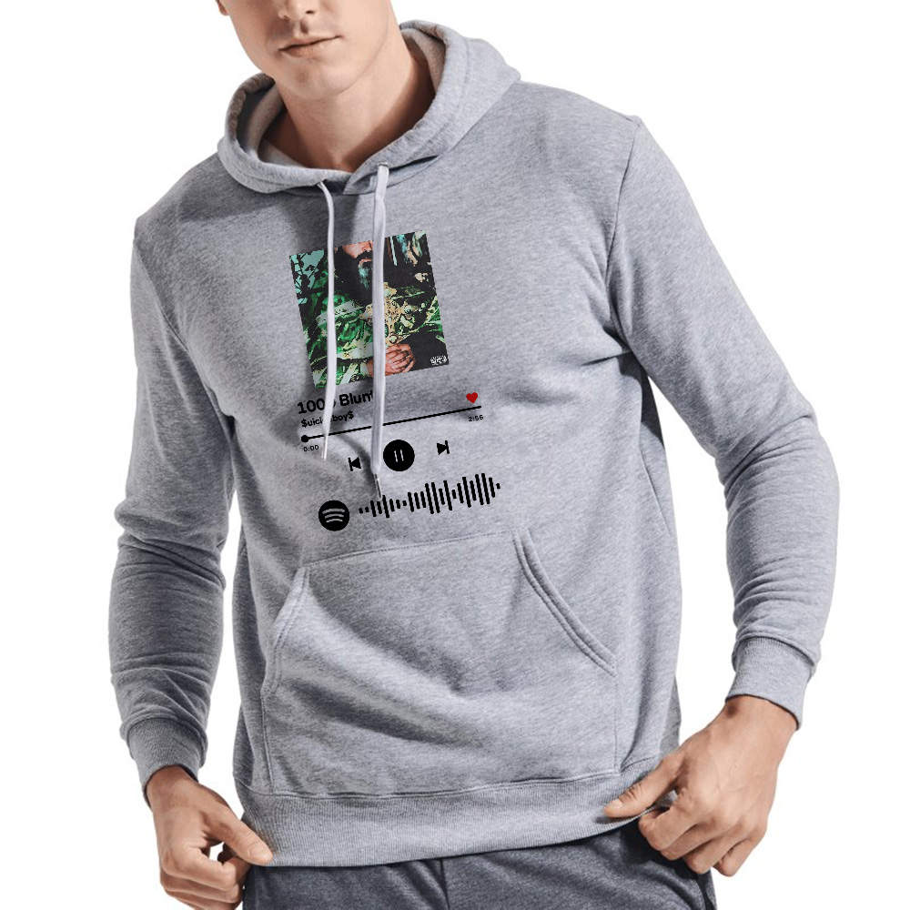 The Suicideboys Matte Black Scannable Spotify Code Hoodie to Keep You Warm In Every Cold Day.