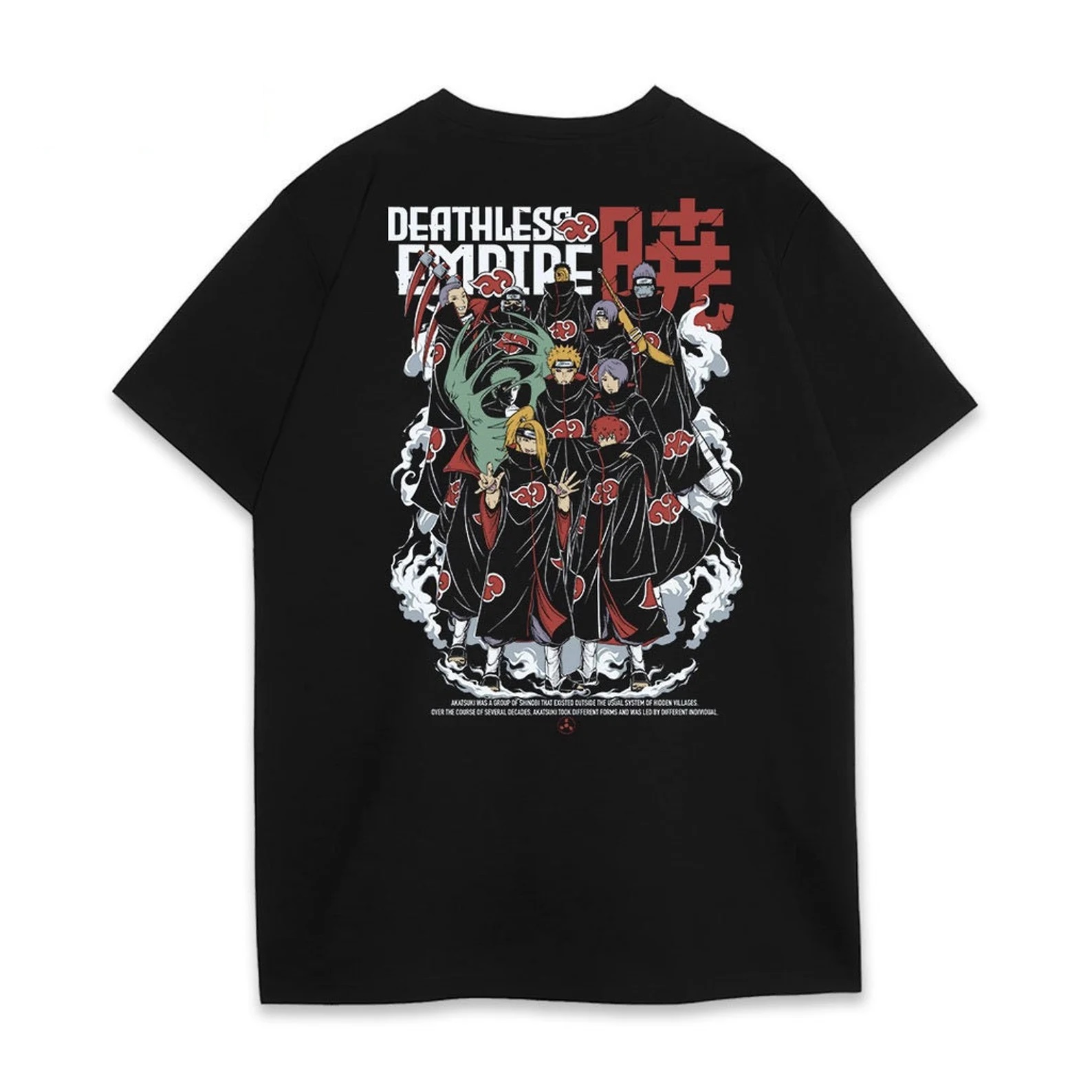 Akatsuki Shirts, Akatsuki Naruto Anime Combed Cotton T shirt ...