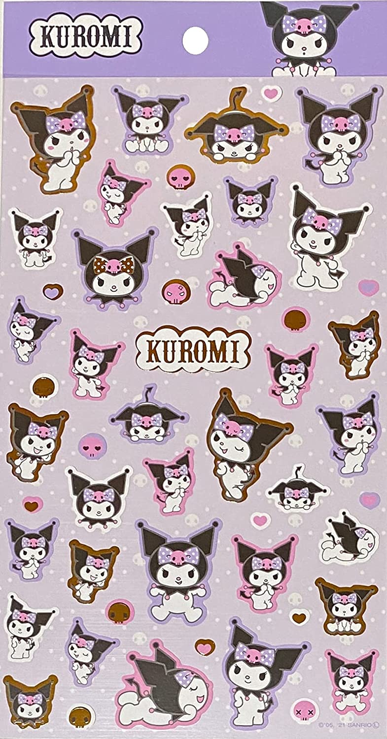 Kuromi Holographic Kawaii Stickers