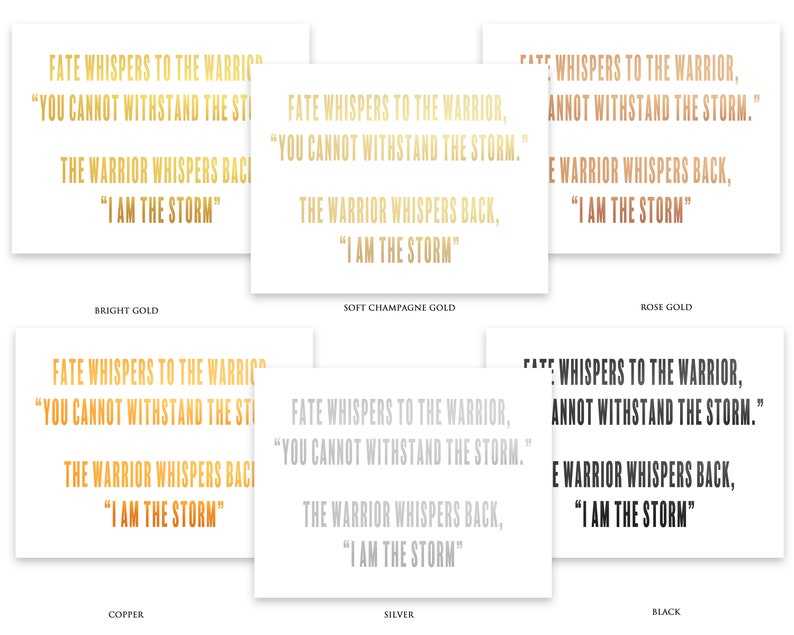 I Am the Storm Inspiration Sign With Quote Home Decoration