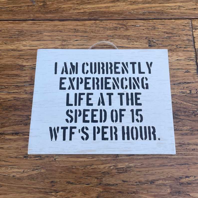 I Am Currently Wooden Signs With Quotes 50th Birthday Gift For Women  Gift For Mother#1