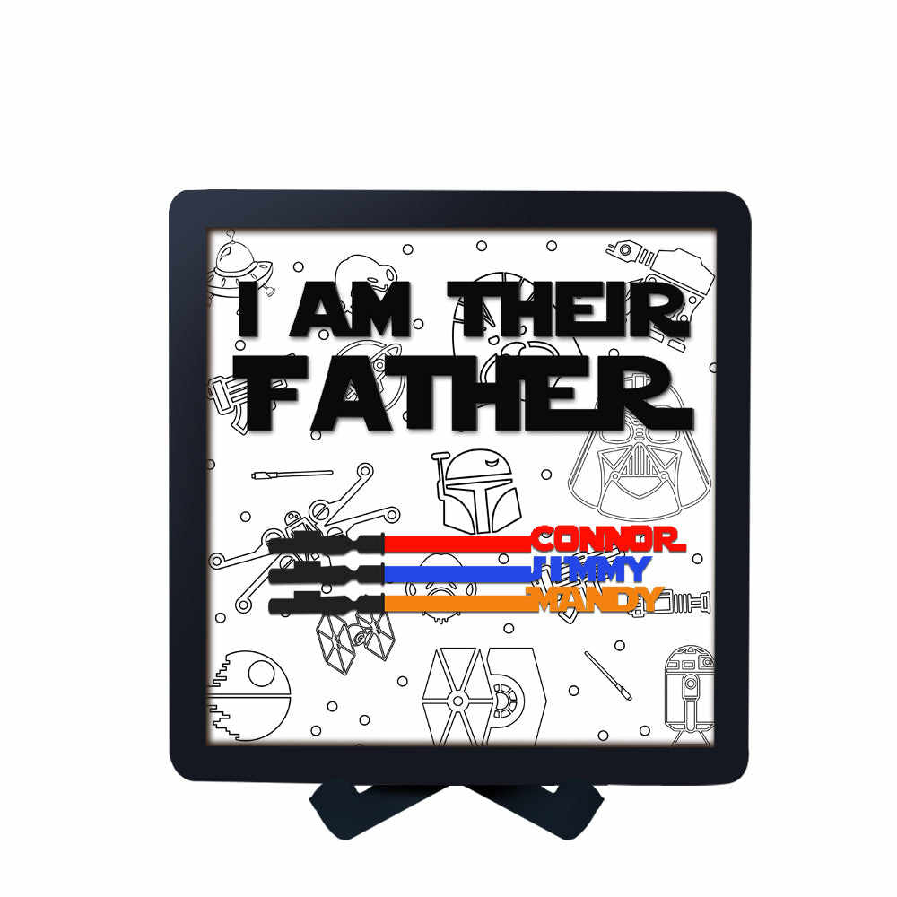 I Am Their Father, Personalized Lightsaber Sign