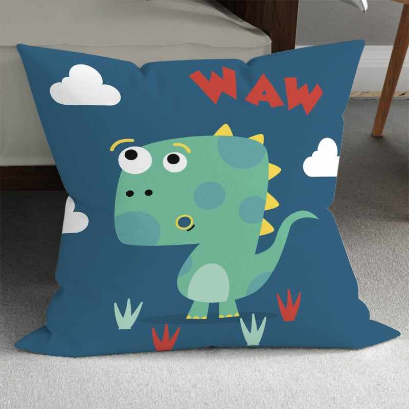 Dinosaur shaped outlet pillow